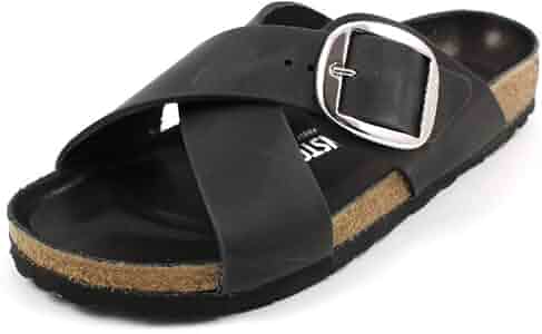 Amazon.com | Birkenstock Siena Big Buckle Black Narrow Fit